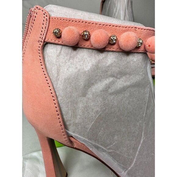 Sam Edelman Luella Canyon Clay Beaded Dress Sandals 7.5 High Heel Ankle Strap - Picture 7 of 16
